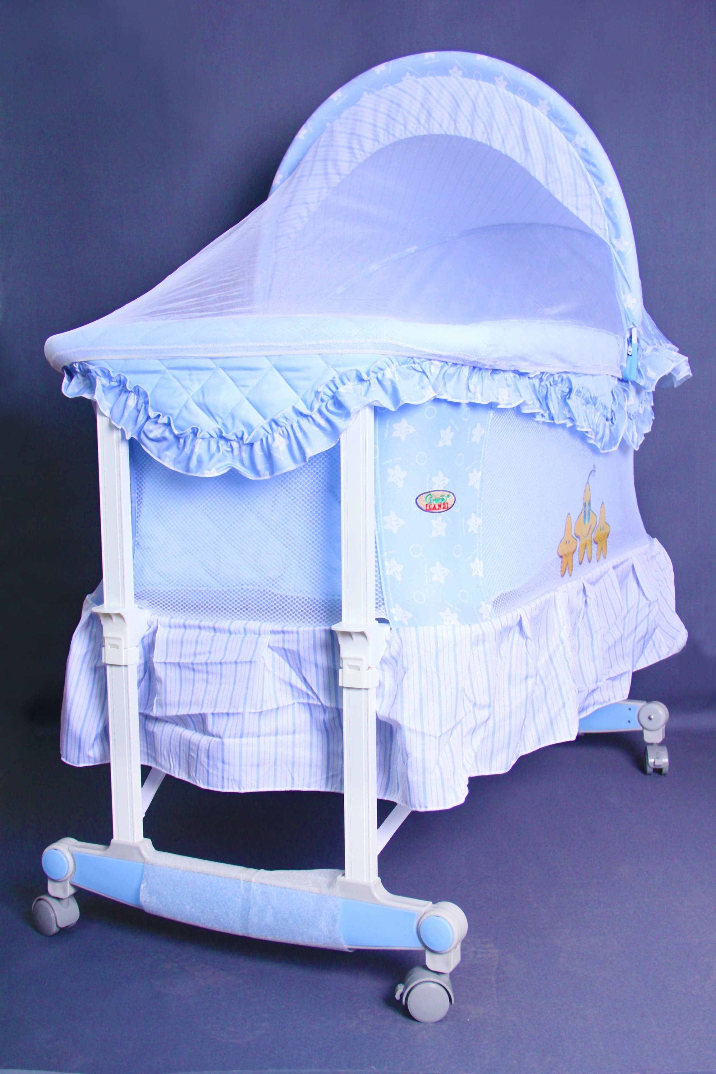Baby Crib (baby bassinet) - Blue-91